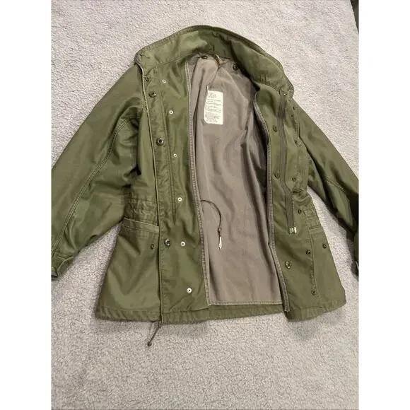 Vtg US Military Field Coat Jacket Mediun Regular Cold Weather Prestige Mfg.
